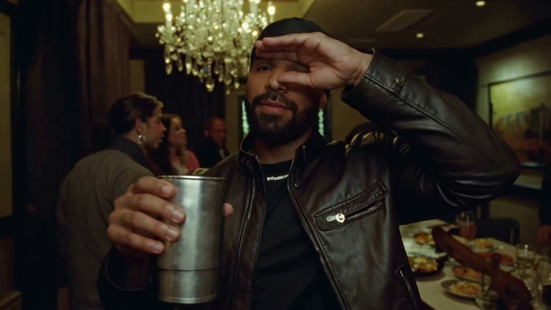Drake · AI party take, frame at 10 seconds